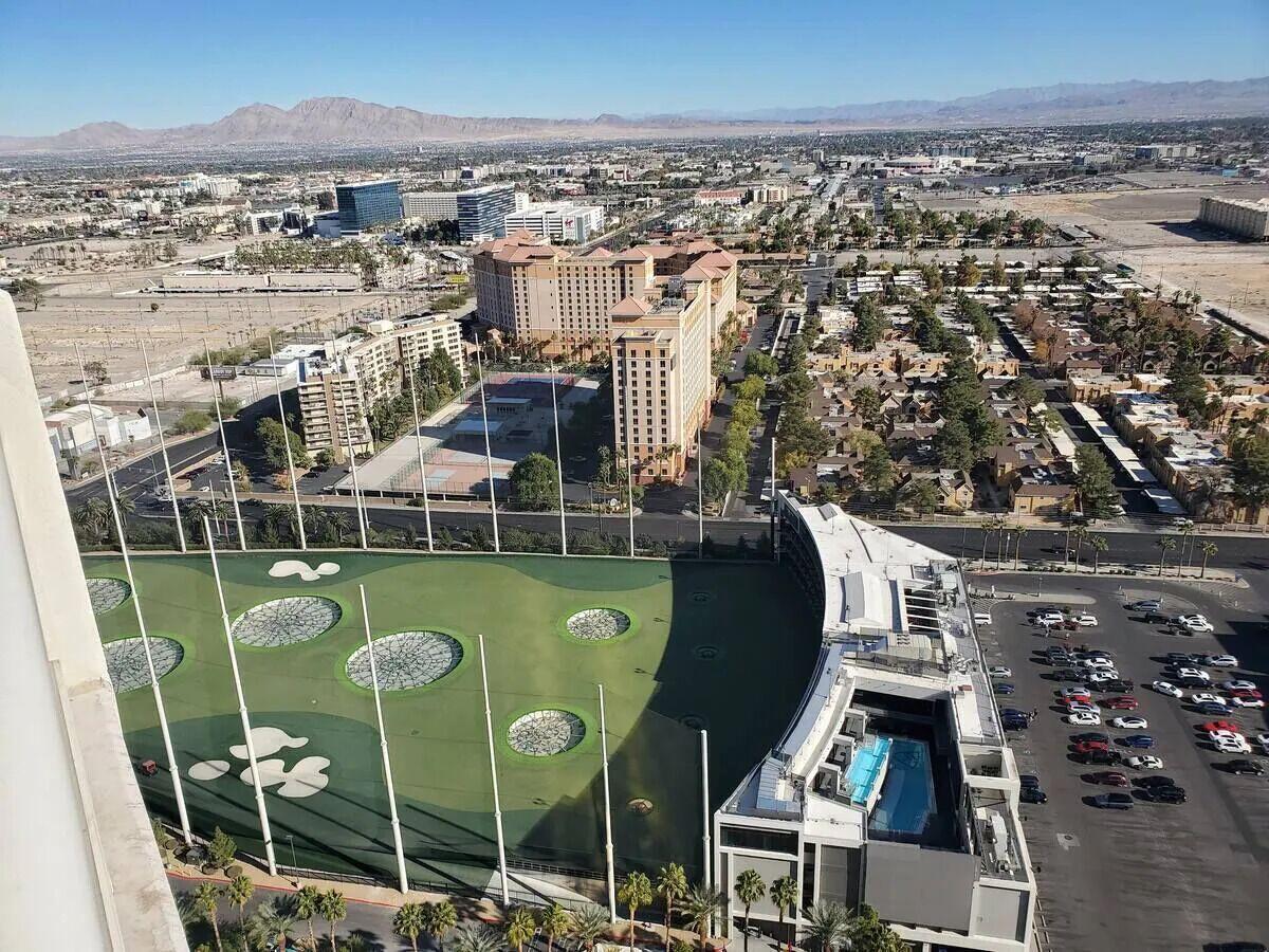 View of Top Golf from Private balcony