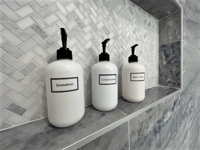 All bathrooms are stocked w/ BPA free shampoo/conditioner/bodywash/hand soap