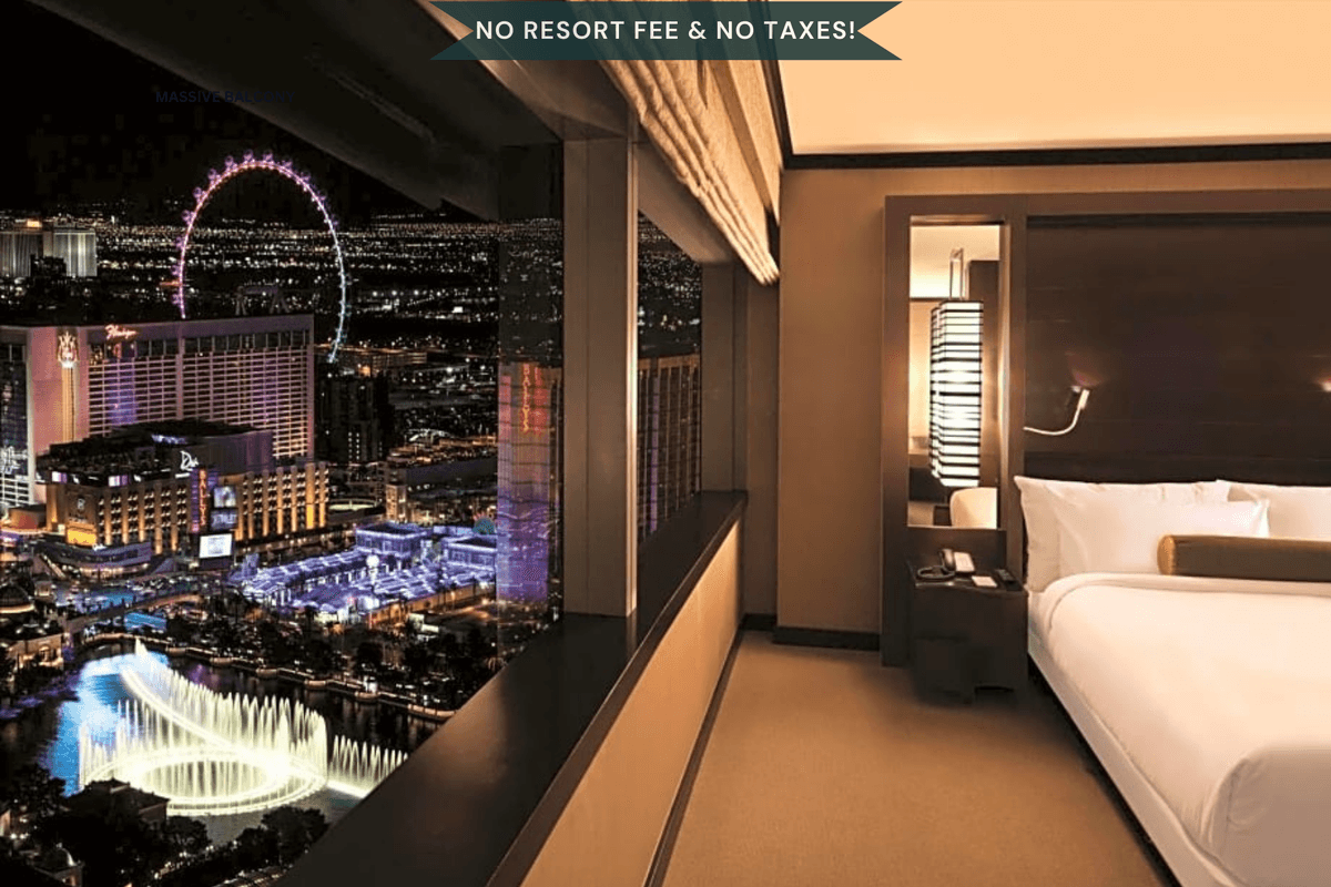 🌆 Wake up to sweeping Bellagio fountain views from your private Vdara suite.