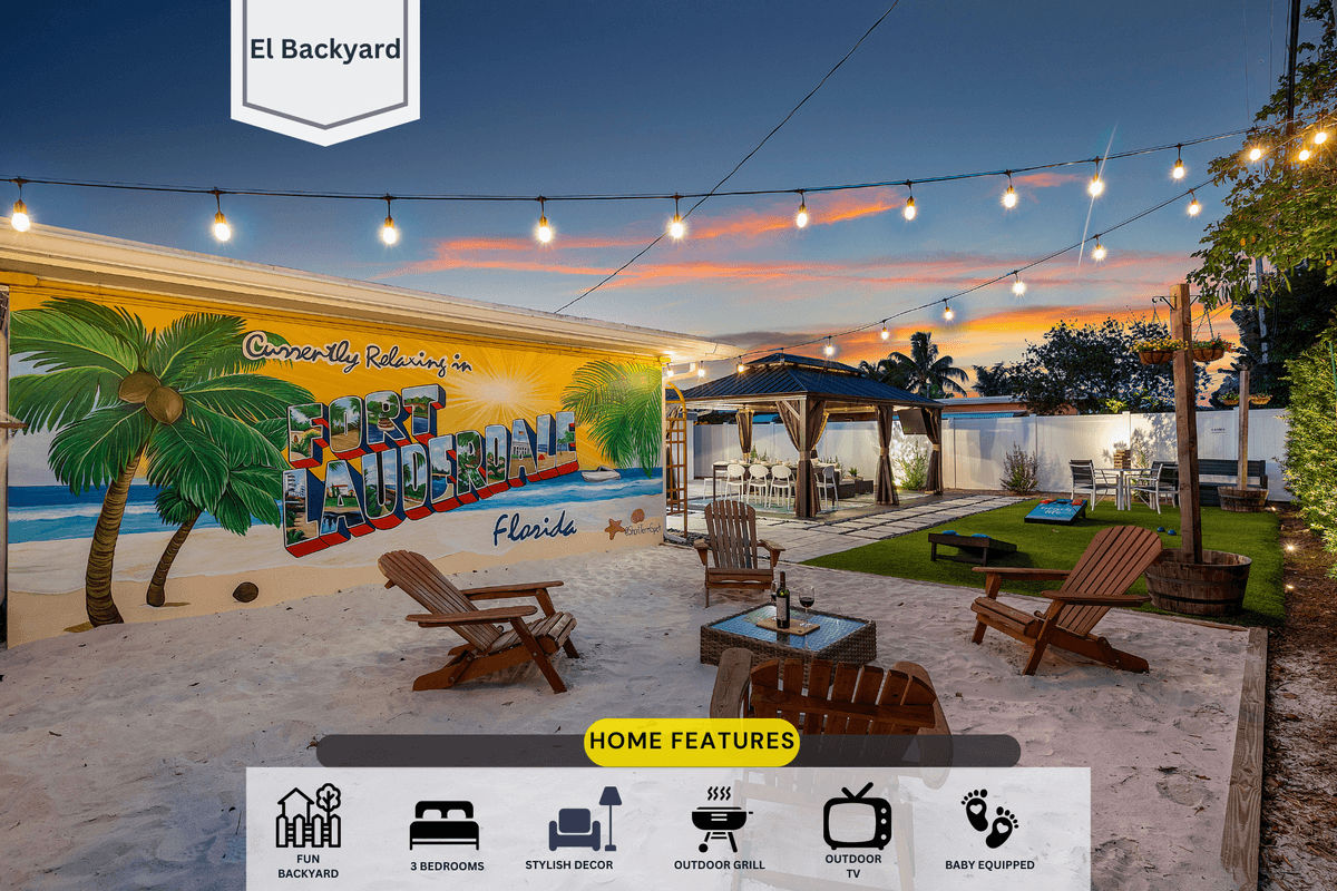 Your private backyard paradise — huge gazebo, Smart TV, BBQ & sandpit!